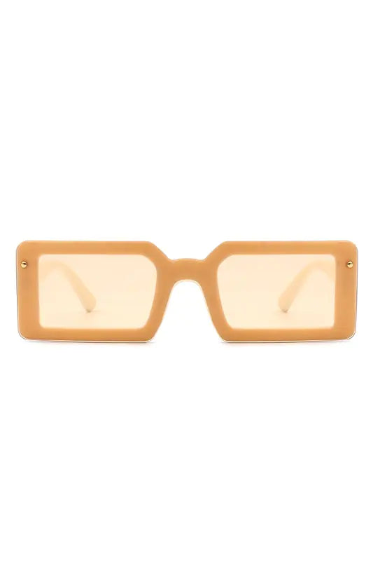 Rectangle Retro Flat Top Sunglasses