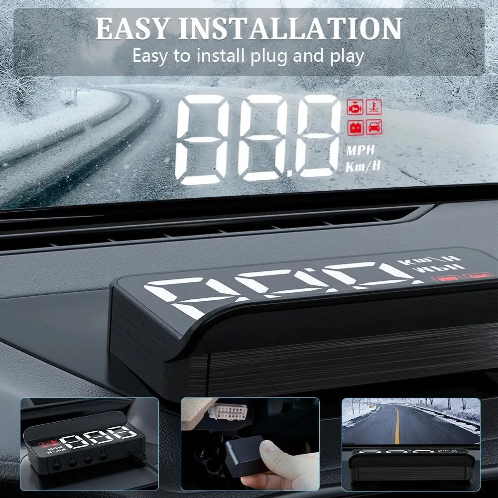 Projection Speedometer Car Digital Speedometer With Windshield Projector – East Coast Global Store